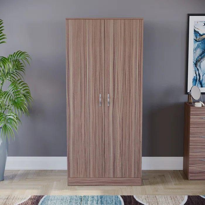 Mistaya 2 Door Manufactured Wood Wardrobe - Ouch Cart 
