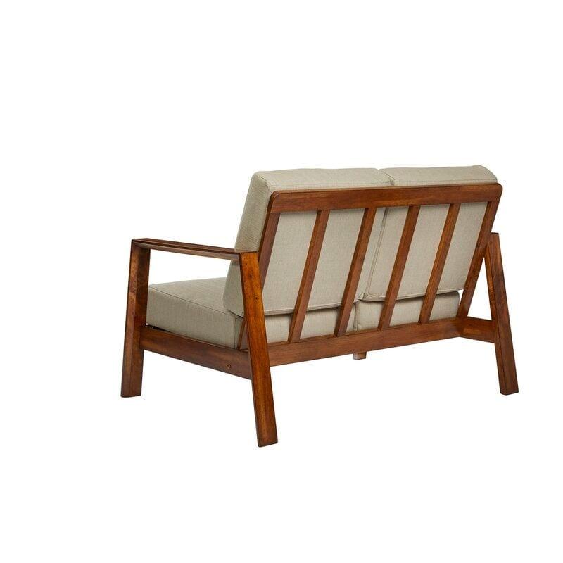 Square Arm Loveseat with Reversible Cushions - Ouch Cart 