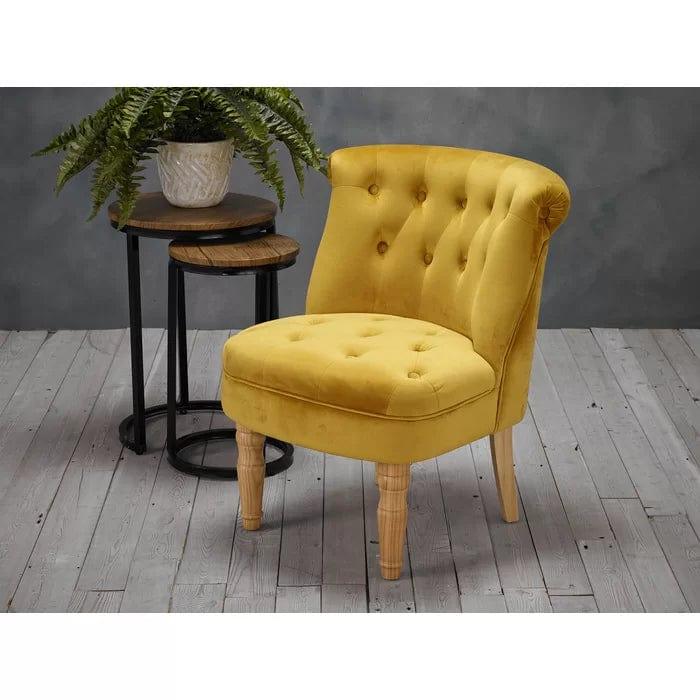 Nayeli Wide Tufted Cocktail Chair - Ouch Cart 