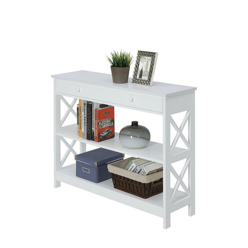 Rectangular Shape Wooden Console Table with Drawer - Ouch Cart 