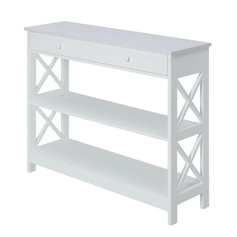 Rectangular Shape Wooden Console Table with Drawer - Ouch Cart 