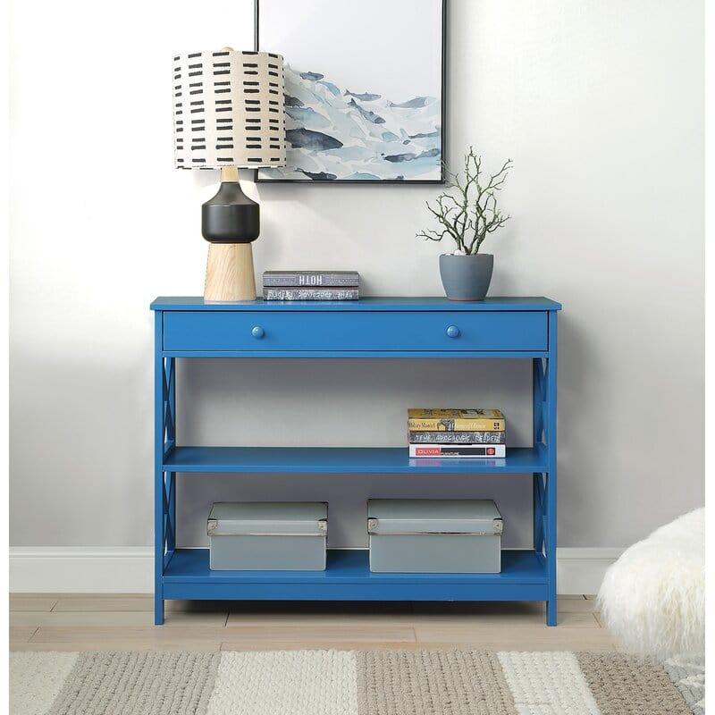 Rectangular Shape Wooden Console Table with Drawer - Ouch Cart 