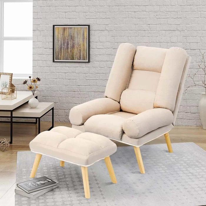 Odin Wide Tufted Lounge Chair - Ouch Cart 