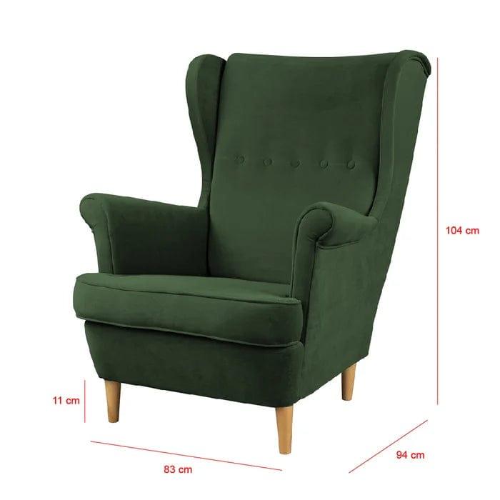 Mallmon wing chair - Ouch Cart 