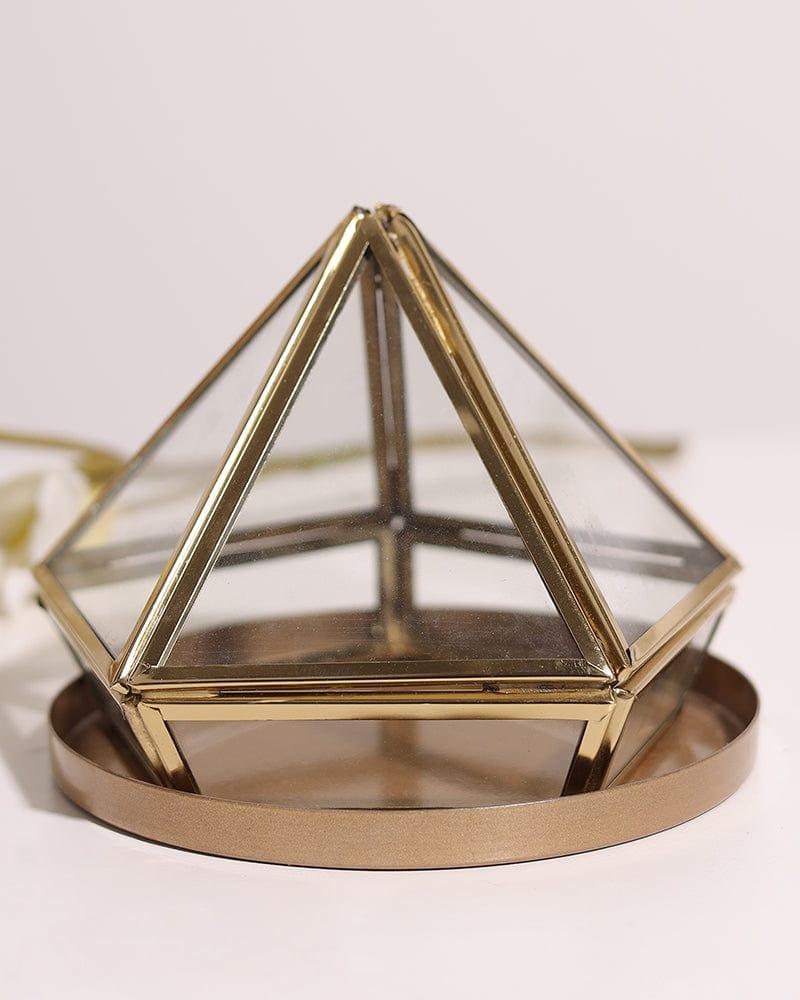 Geometric Diamond Cut Glass Planter - Ouch Cart 