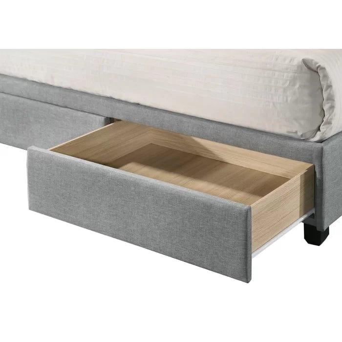 Pawling Tufted Upholstered Low Profile Storage Platform Bed - Ouch Cart 