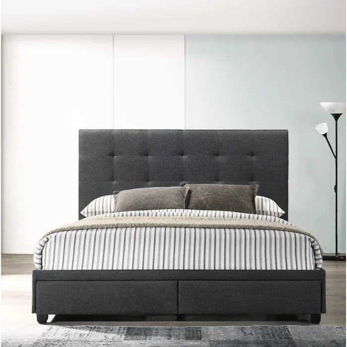 Pawling Tufted Upholstered Low Profile Storage Platform Bed