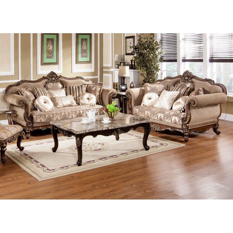 Peabody 2 Piece Living Room Set 6 Seater - Ouch Cart 