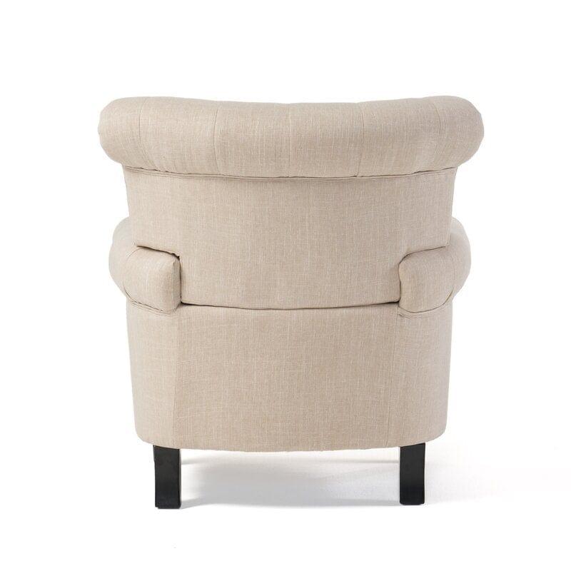 Wide Tufted Armchair Full Back Lounge Chair for Living Room/Home/Offices - Ouch Cart 