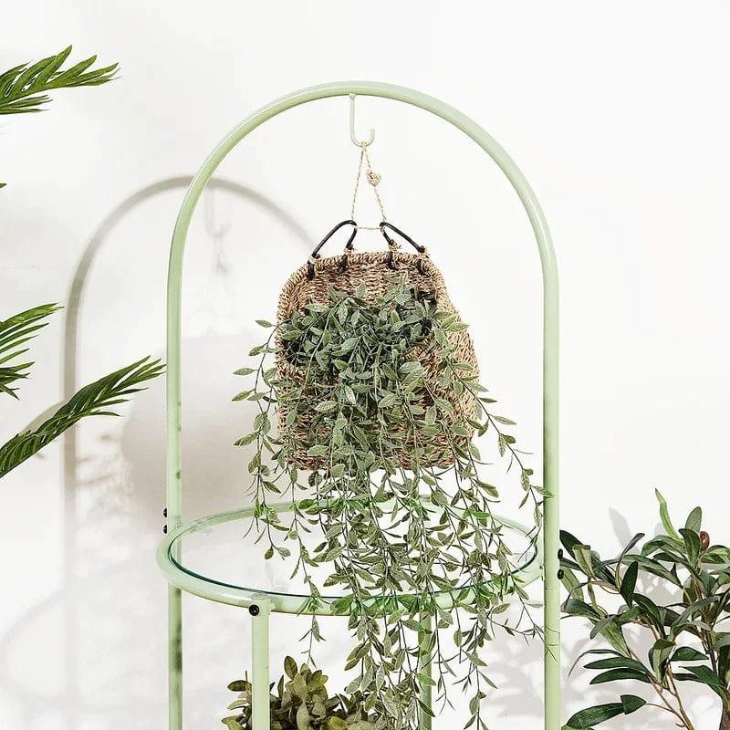 Plant Stand: 2 tier Metal Plant Stand - Ouch Cart 