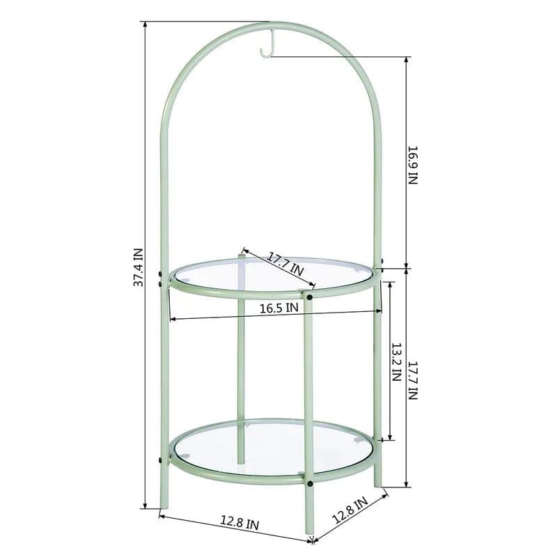 Plant Stand: 2 tier Metal Plant Stand - Ouch Cart 