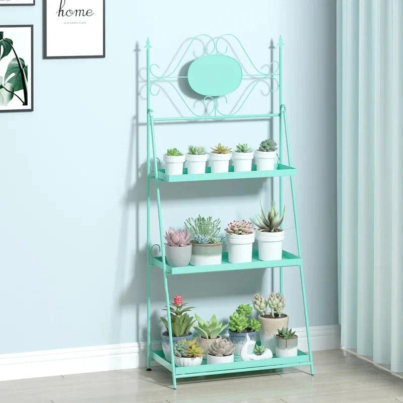 Plant Stand: 3 Tier Metal Rectangular Plant Stand - Ouch Cart 