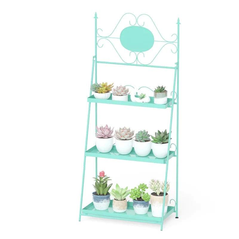 Plant Stand: 3 Tier Metal Rectangular Plant Stand - Ouch Cart 