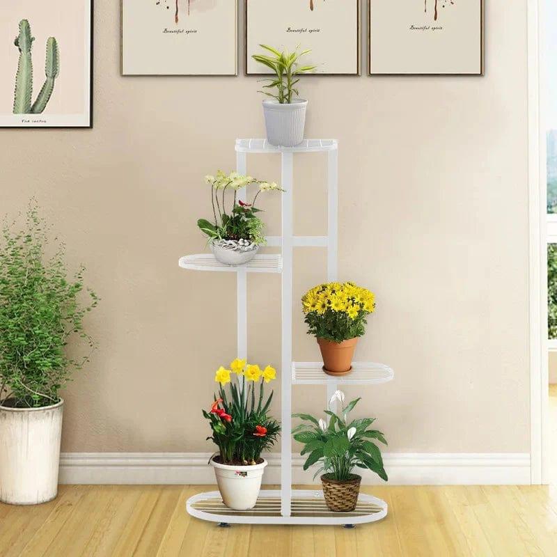 Plant Stand: 4 step-style tier Metal Plant Stand - Ouch Cart 