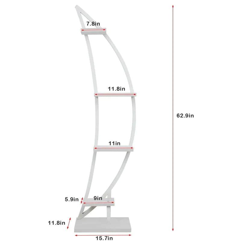 Plant Stand: Curved Multi-Tiered Plant Stand - Ouch Cart 