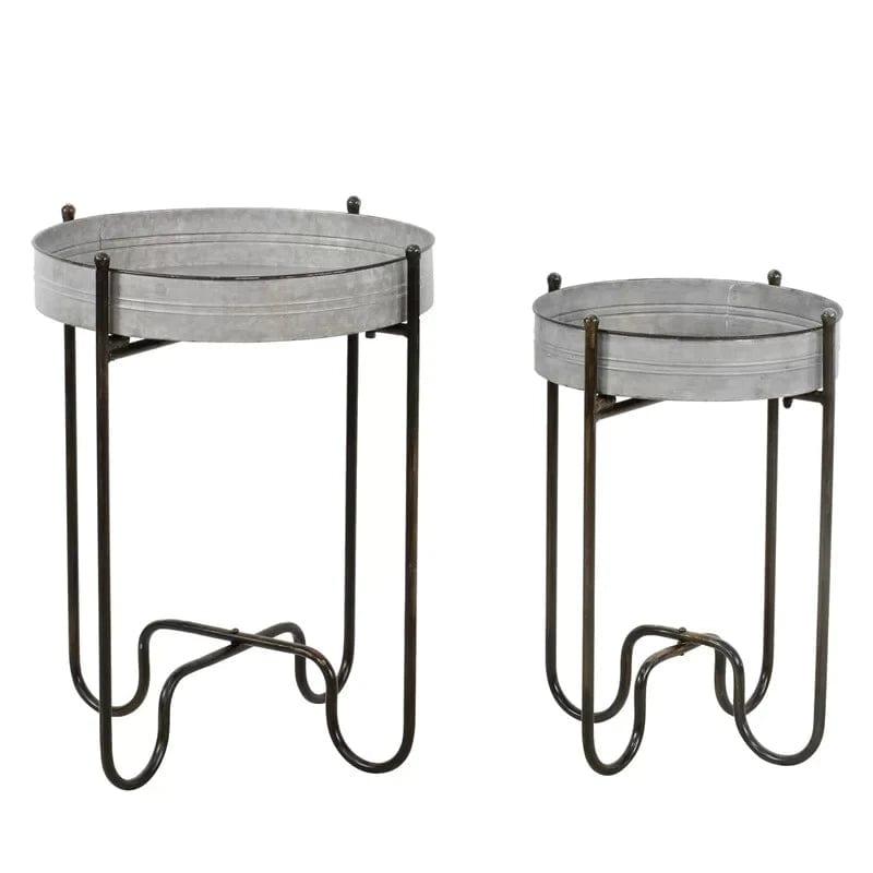 Plant Stand: Metal Plant Table Set - Ouch Cart 