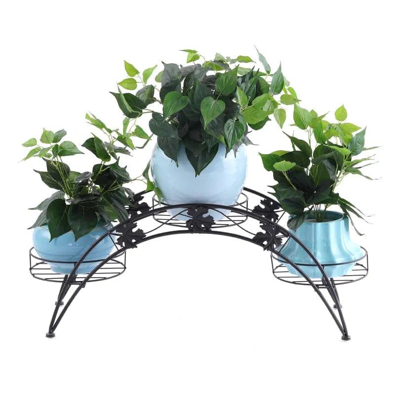 Plant Stand: Modern Round Multi-Tiered Plant Stand - Ouch Cart 