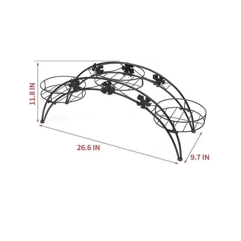 Plant Stand: Modern Round Multi-Tiered Plant Stand - Ouch Cart 