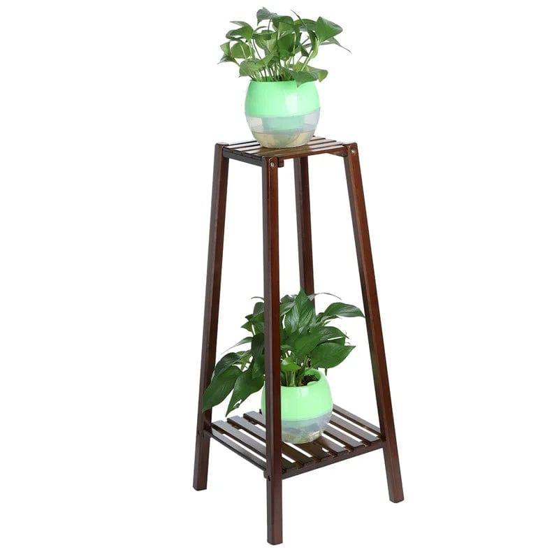 Plant Stand : Multi-Tiered Bamboo Plant - Ouch Cart 