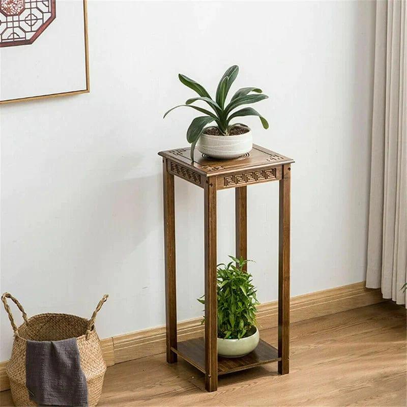 Plant Stand : Multi-Tiered Bamboo Plant Stand - Ouch Cart 