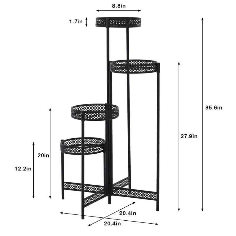 Plant Stand: Multi-Tiered Free Form Plant Stand - Ouch Cart 