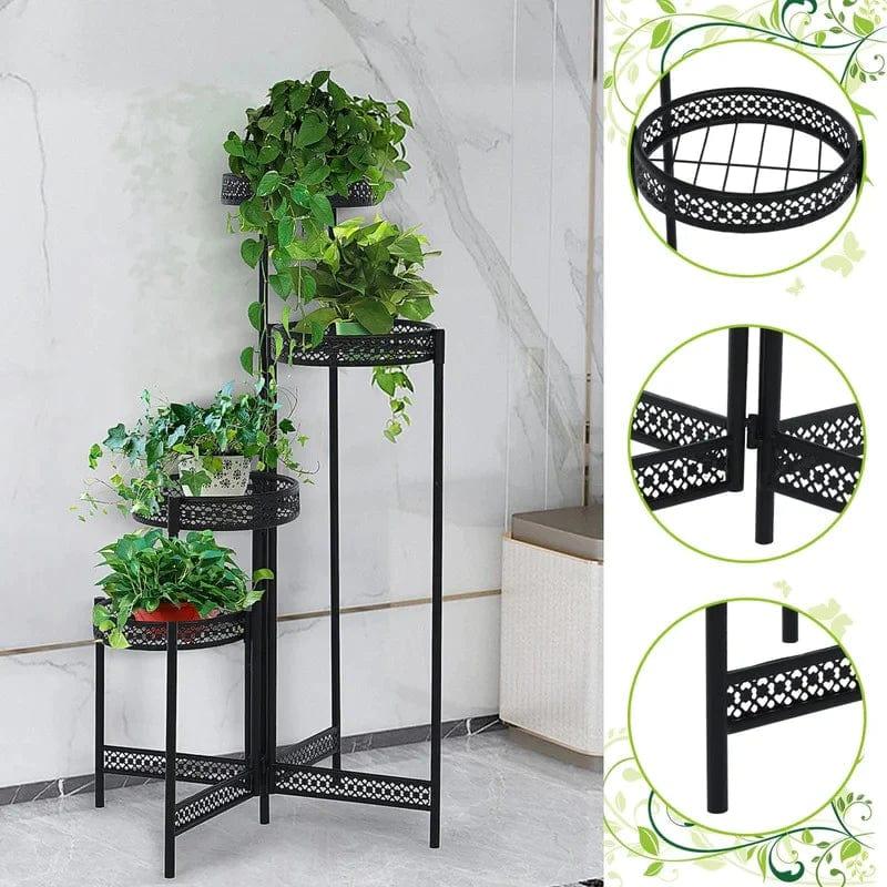 Plant Stand: Multi-Tiered Free Form Plant Stand - Ouch Cart 