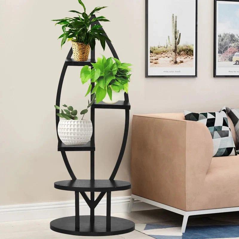 Plant Stand: Oval Shape Multi-Tiered Plant Stand