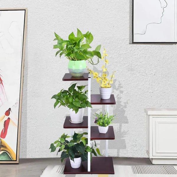 Plant Stand: Rectangular Multi-Tiered Plant Stand - Ouch Cart 