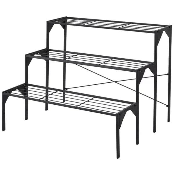 Plant Stand: Rectangular Multi-Tiered Plant Stand - Ouch Cart 