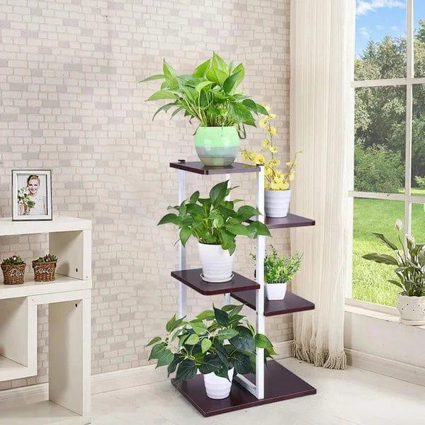 Plant Stand: Rectangular Multi-Tiered Plant Stand - Ouch Cart 