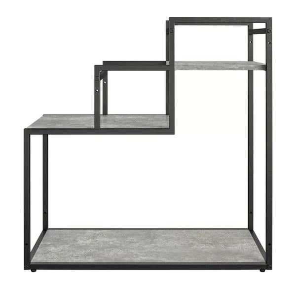 Plant Stand: Rectangular Multi-Tiered Plant Stand (Light Concrete) - Ouch Cart 