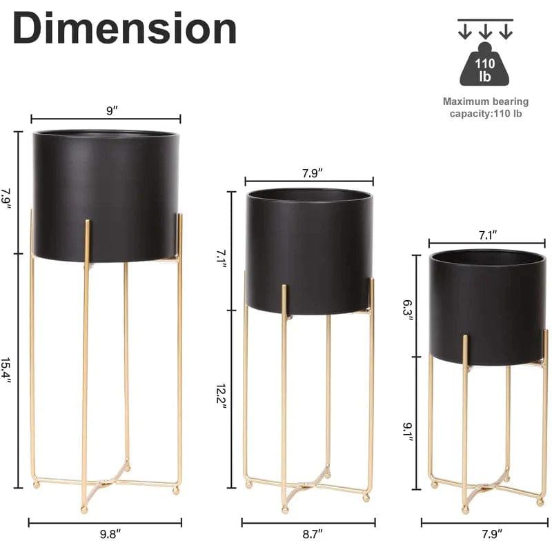 Plant Stand: Round Nesting Plant Stand - Ouch Cart 