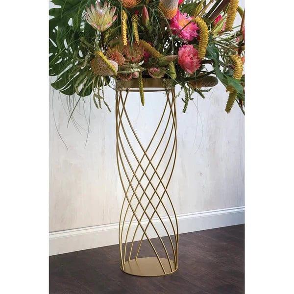 Plant Stand: Round Pedestal Plant Stand - Ouch Cart 