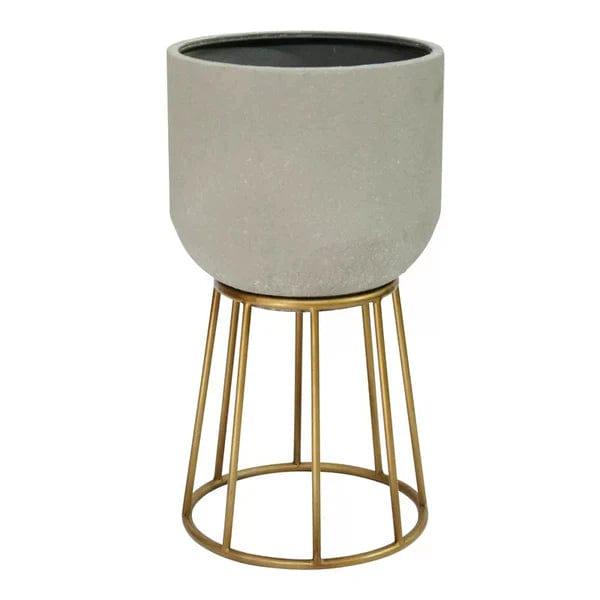 Plant Stand: Round Pedestal Plant Stand - Ouch Cart 