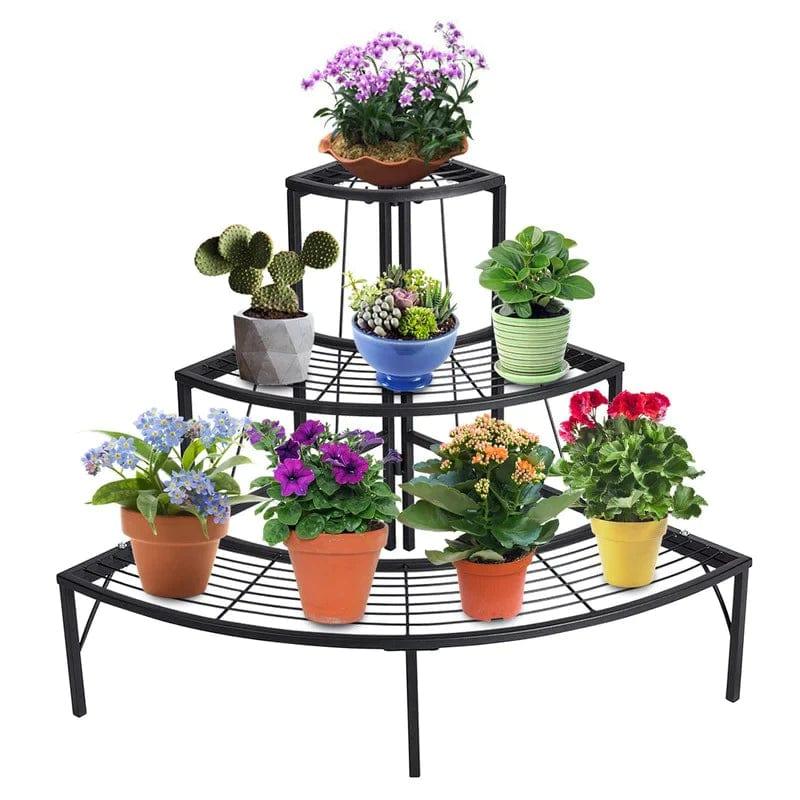 Plant Stand: Solid Iron Frame Plant Stand - Ouch Cart 