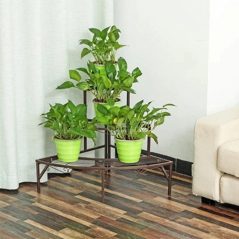 Plant Stand: Solid Iron Frame Plant Stand - Ouch Cart 