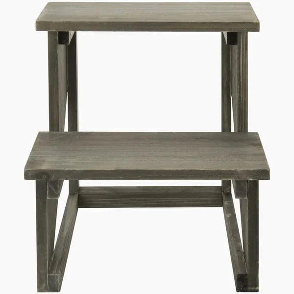 Plant Stand: Solid Wood 2 shelves Plant Stand - Ouch Cart 