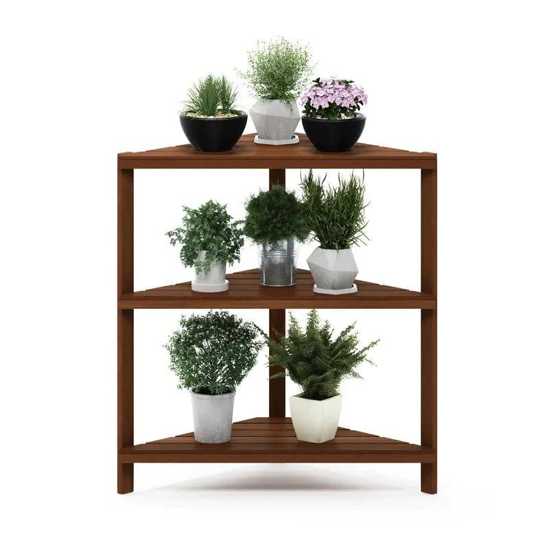 Plant Stand : Solid Wood Plant Stand - Ouch Cart 