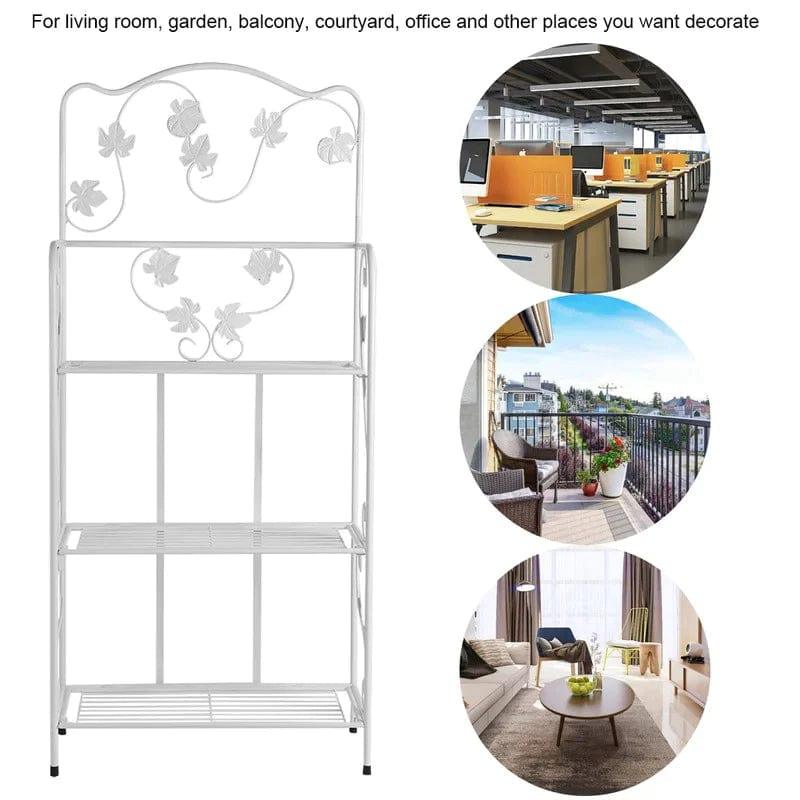 Plant Stand: Square Multi-Tiered Plant Stand - Ouch Cart 