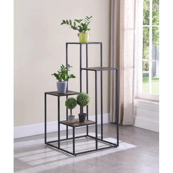 Plant Stand: Square Multi-Tiered Plant Stand - Ouch Cart 