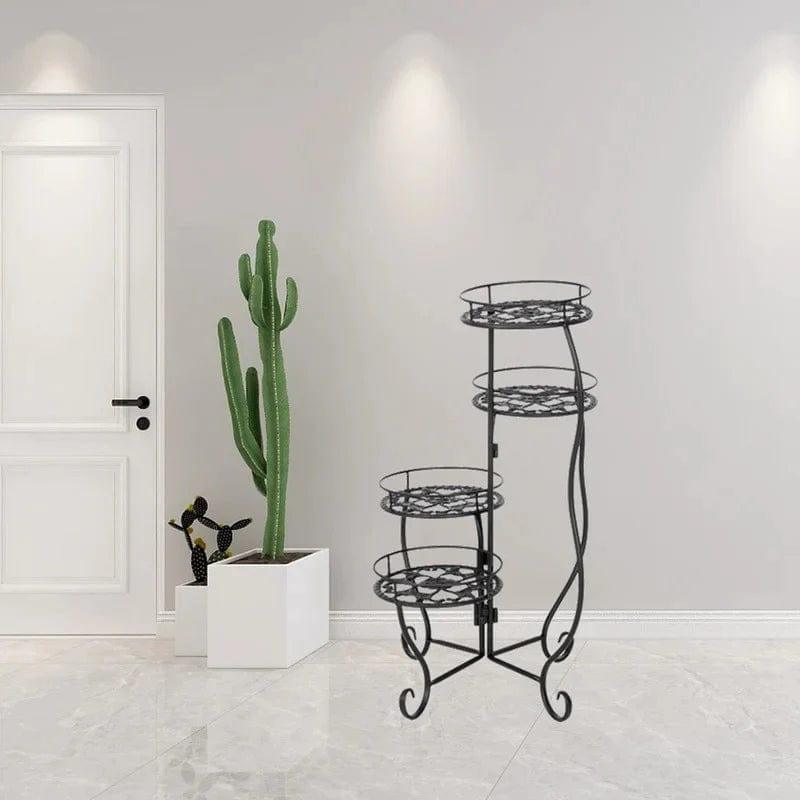 Plant Stand: Vintage Round Multi-Tiered Plant Stand - Ouch Cart 