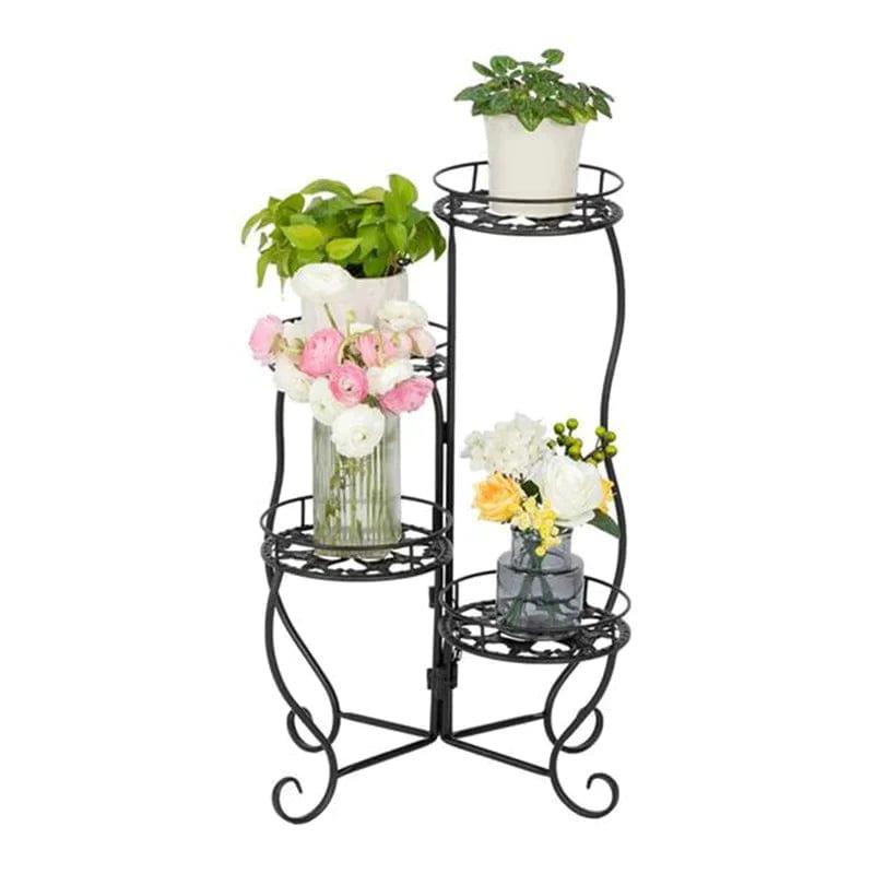 Plant Stand: Vintage Round Multi-Tiered Plant Stand - Ouch Cart 