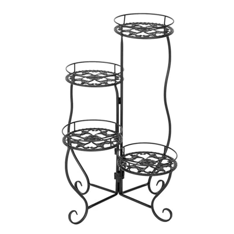 Plant Stand: Vintage Round Multi-Tiered Plant Stand - Ouch Cart 