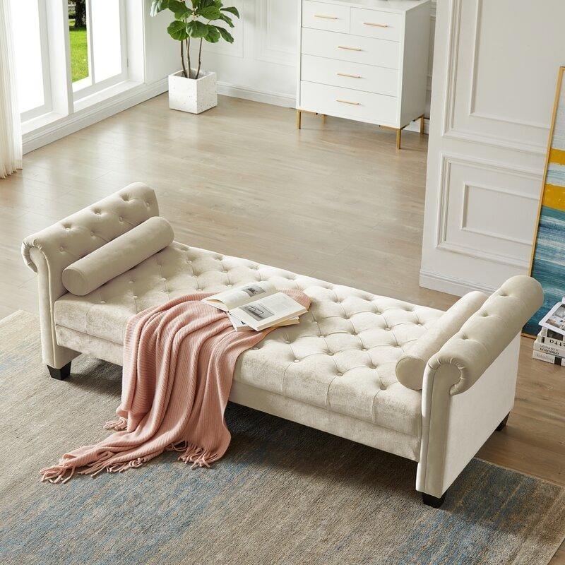 Modern Premium Arms Chaise Lounge for Home & Office Chaise Lounge - Ouch Cart 