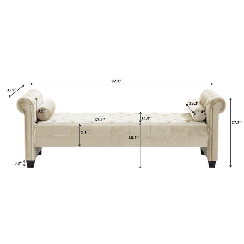 Modern Premium Arms Chaise Lounge for Home & Office Chaise Lounge - Ouch Cart 