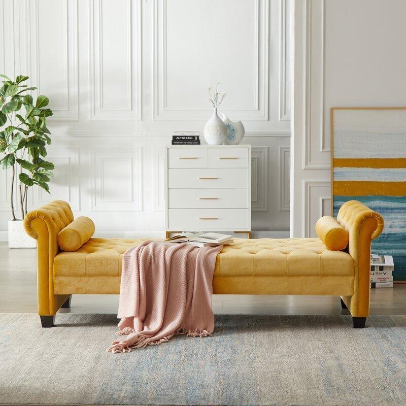 Modern Premium Arms Chaise Lounge for Home & Office Chaise Lounge - Ouch Cart 