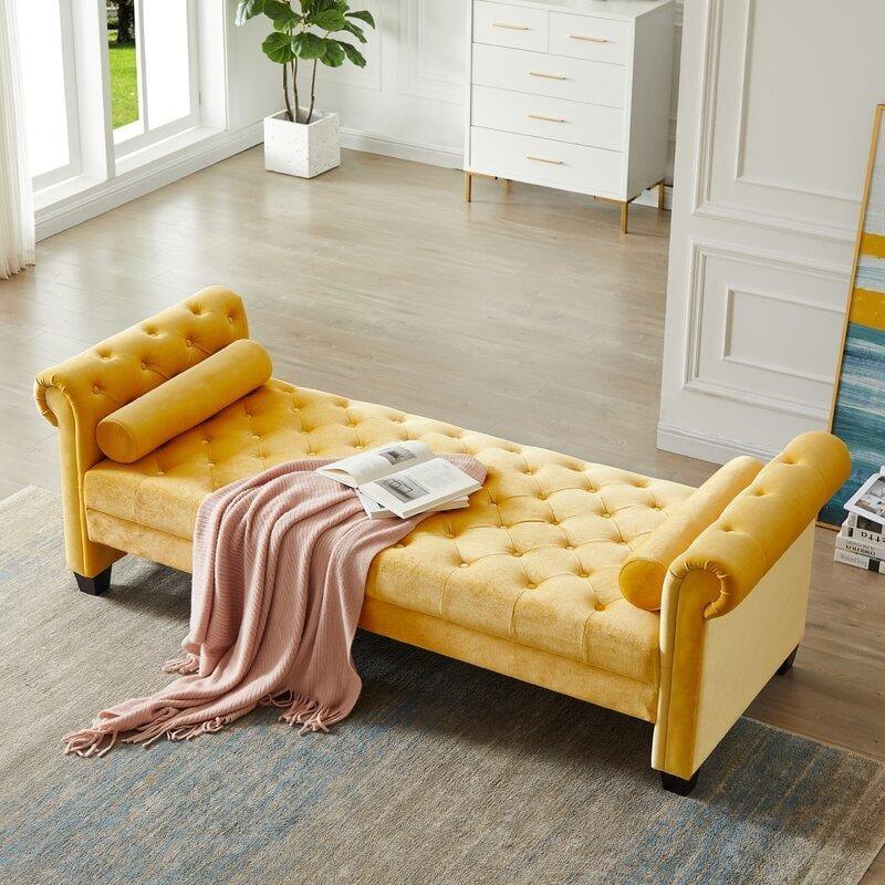 Modern Premium Arms Chaise Lounge for Home & Office Chaise Lounge - Ouch Cart 