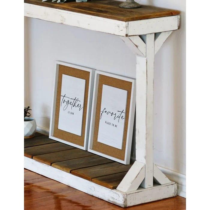 Quin ' Solid Wood Console Table - Ouch Cart 