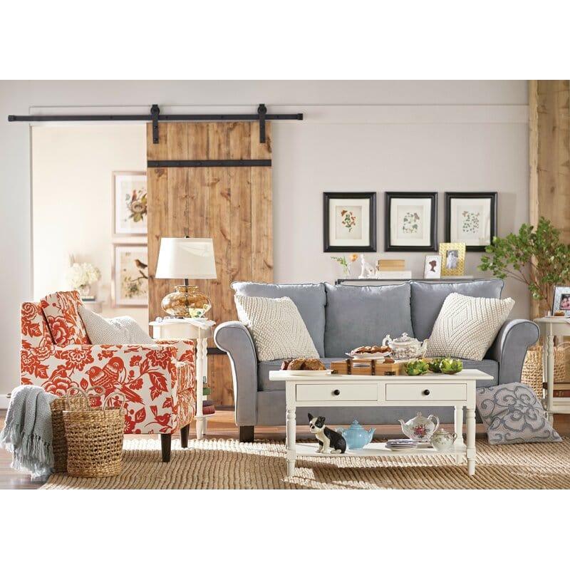 Solid Wood Coffee Table with Storage - Ouch Cart 