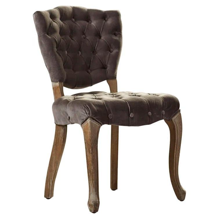 Richard Tufted Velvet Parsons Chair (Set of 2) - Ouch Cart 